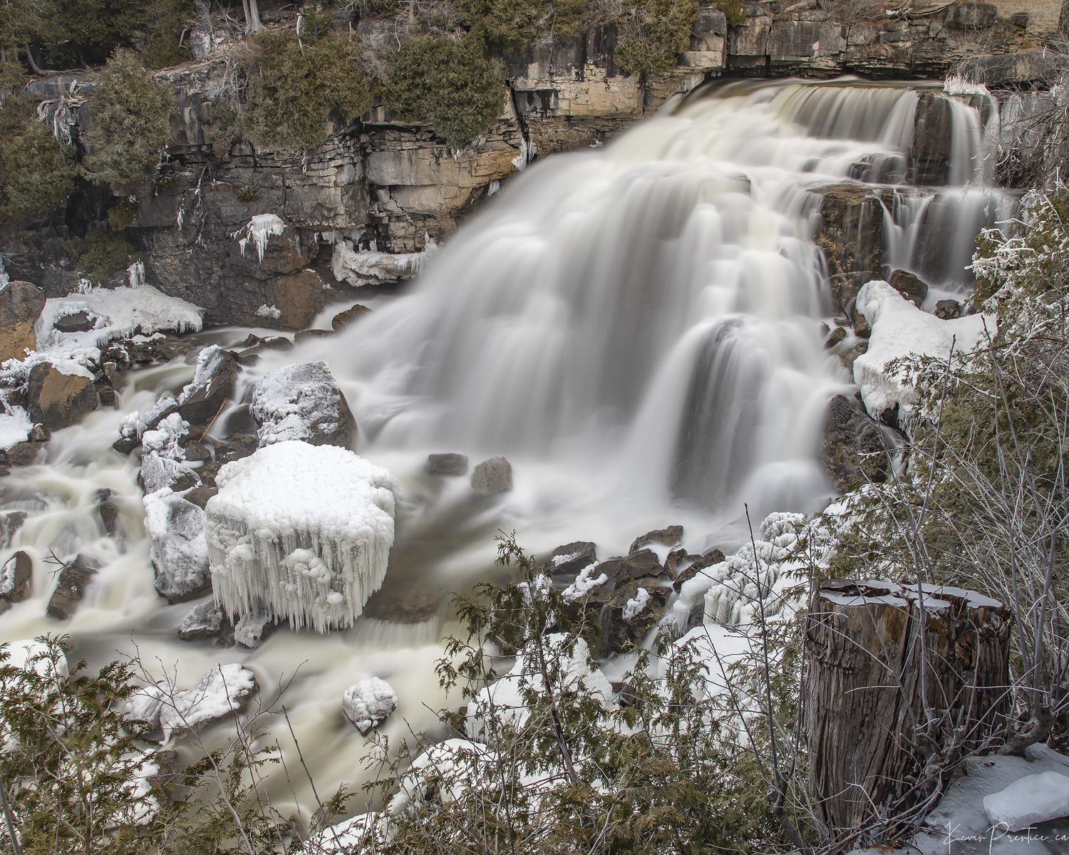 Inglis Falls (Winter), Owen Sound Real Estate - Kevin Prentice