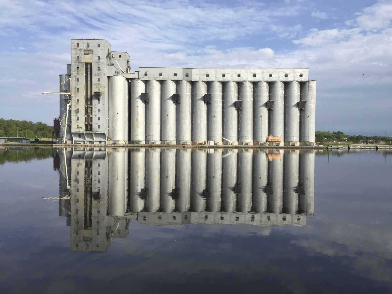 Owen Sound Real Estate Owen Sound Grain Elevators Reflection (Summer) - Lynn McFaul