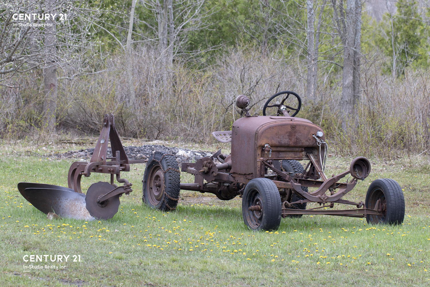 Rustic Farm Tractor