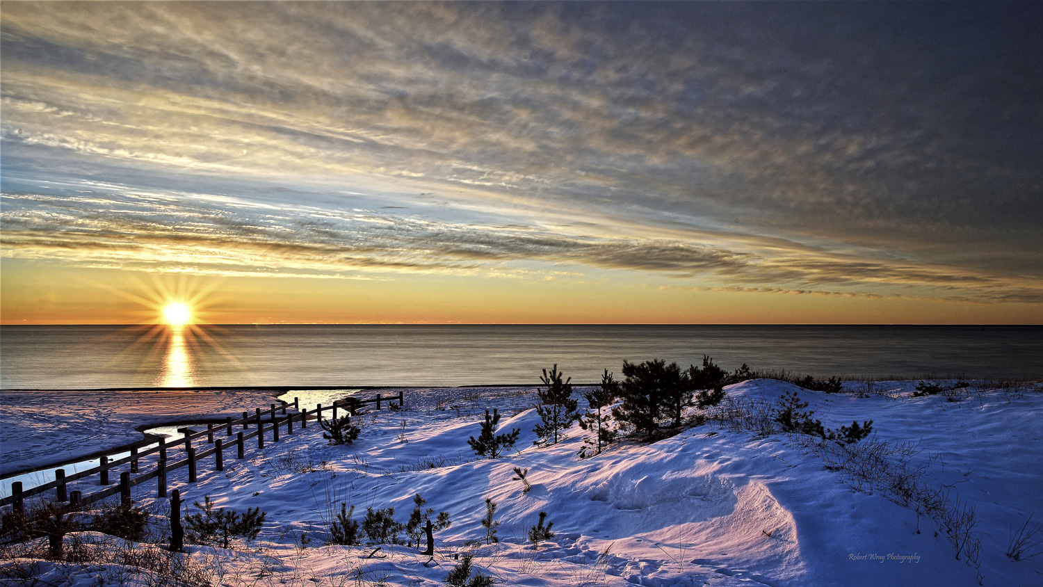 Winter Sunset, Sauble Beach Real Estate, South Bruce Peninsula Real Estate