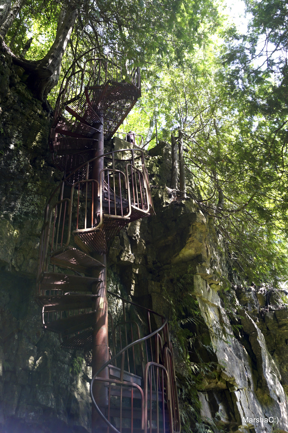 Spirit Rock Spiral Staircase, Wiarton Real Estate, South Bruce Peninsula Real Estate